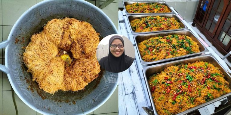 BIHUN GORENG Lembut Tak Hancur Putus, Buat Lubang Tengah Kuali Gaul ‘Sopan’!