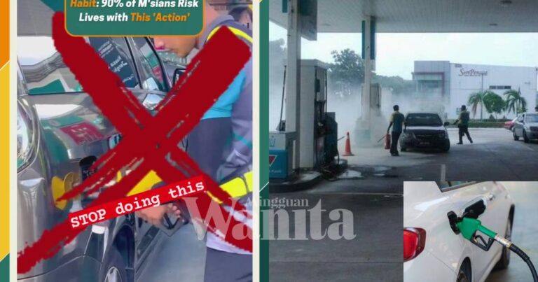 Pesan Pekerja Stesen Minyak, Jangan Ketuk Corong Selepas Mengisi Minyak, Undang Bahaya, Punca Kebakaran