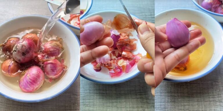 Rendam Dalam Air Panas, Kulit BAWANG MERAH Lebih Mudah Kupas Tak Melekat!