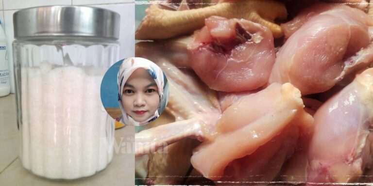 Petua Isi Ayam Kembali Segar Kemerahan, Perap Sekejap Dengan GARAM!