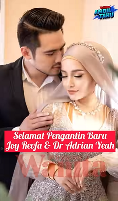 Selamat Pengantin Baru Joy Revfa dan Suami
