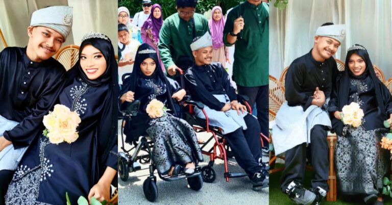 Pasangan OKU Selamat Berkahwin, Hidap Cerebral Palsy Bukan Halangan Cipta Bahagia