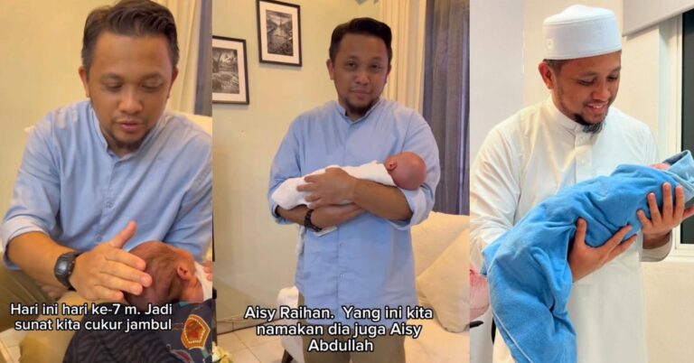 Imam Muda Asyraf Kongsi Nama Anak Ke Empat, Aisy Abdullah Jadi Pilihan, “Semoga ‘Hamba Allah’ Ini Menjadi Penawar Duka”