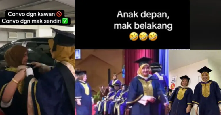 Ibu & Anak Kongsi Momen Majlis Konvoksyen, Sambung Belajar Sama Kursus Supaya Tak Bosan, Ada Kawan