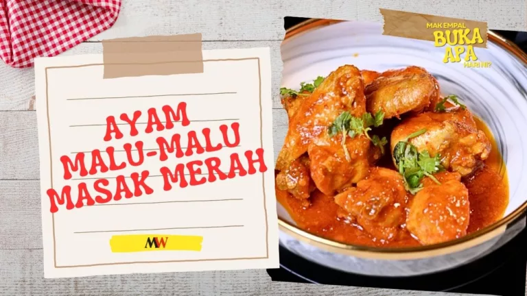 Sambal Berkilat Naik Selera! Ayam Malu-Malu Masak Merah Kegemaran Seisi Keluarga