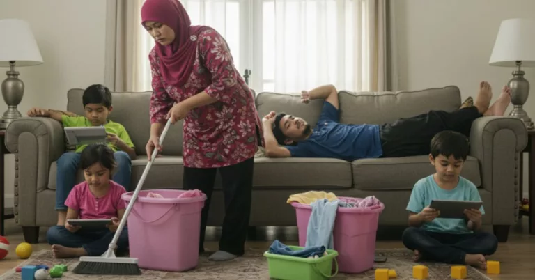 Isteri Rajin Buat Kerja Rumah, Tak Perlulah Sampai Jadi Kuli Suami Dan Anak