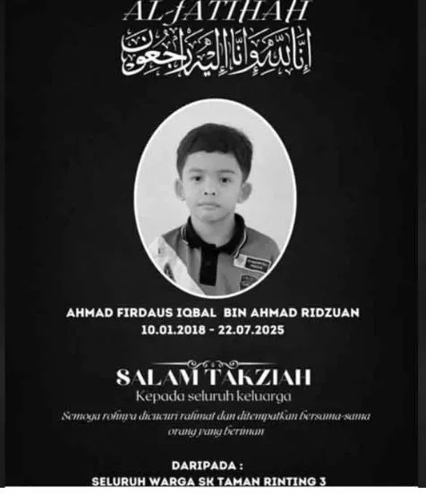 Kanak-kanak Lelaki Lemas Dalam Kolam Renang, Ahmad Firdaus Iqbal Akhirnya Pergi Jua