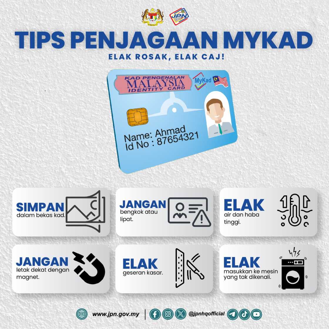 JPN Galak Orang Ramai Ganti MyKad Lebih 10 Tahun, Risiko Tak Dapat SARA RM100 Kalau Cip Gagal Dibaca