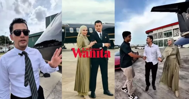 “Berkat Menjual Jeruk Bersama Ammar, Kita Dapat Beli Sebuah Private Jet” Aliff Syukri Teruja Bawa Isteri & Anak Jenguk Jet Peribadi
