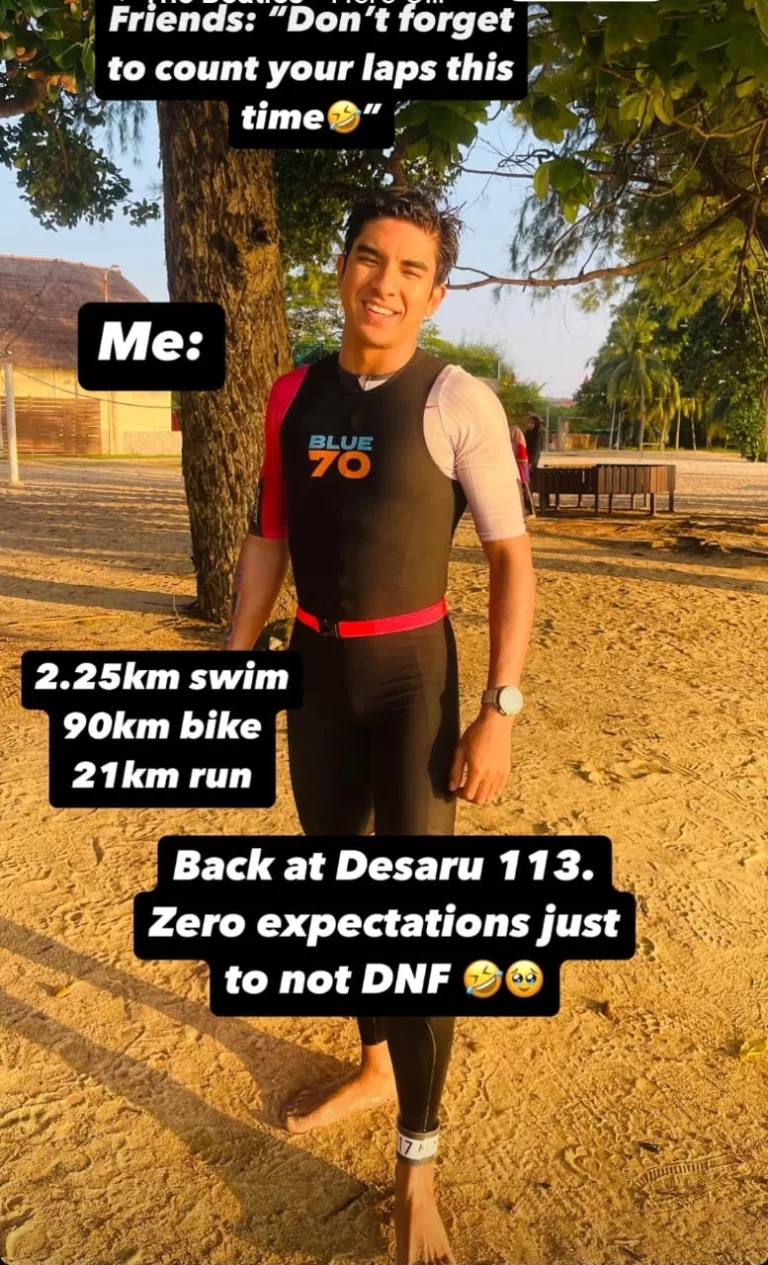 Bella Astillah Teman Ayden Sertai Triathlon, Syed Saddiq Turut Hadir Beri Sokongan