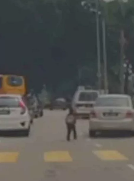Murid Berlari Kejar Kereta Ibu Selepas Tertinggal, Polis Siasat Video Tular