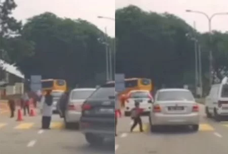 Murid Berlari Kejar Kereta Ibu Selepas Tertinggal, Polis Siasat Video Tular