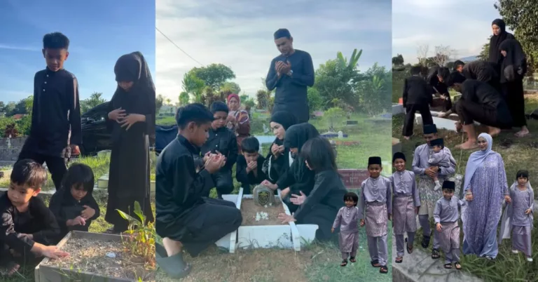 Zaquan Adha, Ayu Raudhah Ziarah Pusara, Anak Bongsu Genap Setahun – “Selamat Ulang Tahun, Anak Syurgaku…”