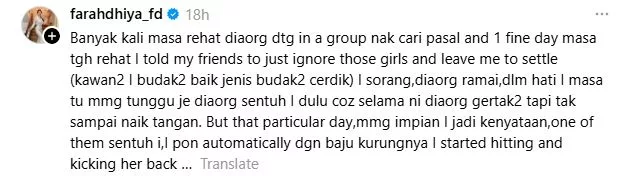 Faradhiya Kongsi Pernah Dibuli Zaman Sekolah “Nama Diconteng Di Dinding Tandas, Makmal Serta Dapat Surat Ugutan”