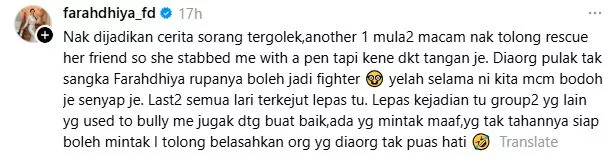 Faradhiya Kongsi Pernah Dibuli Zaman Sekolah “Nama Diconteng Di Dinding Tandas, Makmal Serta Dapat Surat Ugutan”