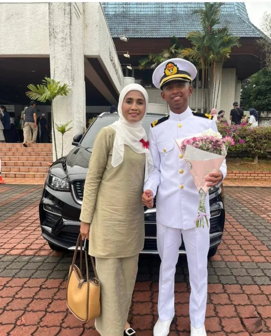 Azian Mazwan Sapuan Terharu, Anak Lelaki Bergelar Leftenan Muda Angkatan Tentera Malaysia