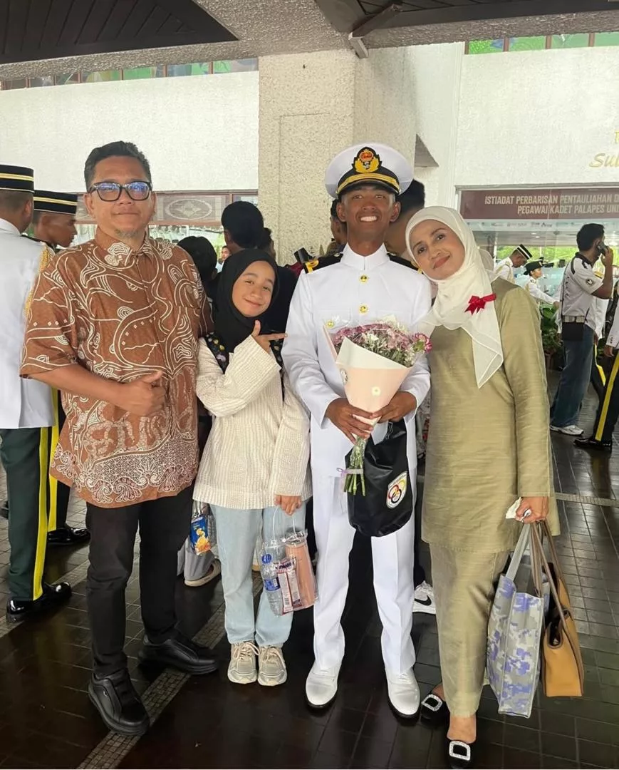 Azian Mazwan Sapuan Terharu, Anak Lelaki Bergelar Leftenan Muda Angkatan Tentera Malaysia