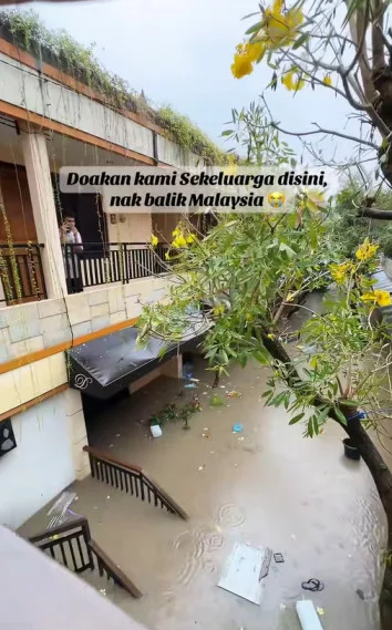 Ramai Pelancong Malaysia Terkandas Dalam Banjir Di Bali, Ada Yang Berbulan Madu, Bercuti Bersama Famili