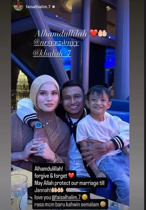 Faisal Halim & Isteri Kembali Hidup Bersama – “Rasa Macam Baru Kahwin Semalam”