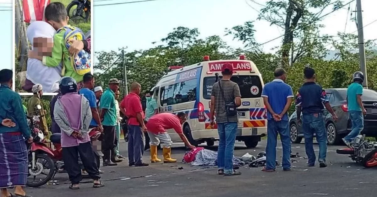 Tragedi Selepas Cuti Penggal, Ibu Maut Kemalangan Hantar Anak Ke Sekolah