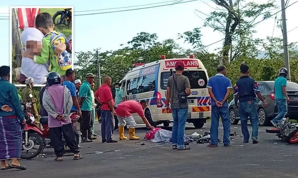 Tragedi Selepas Cuti Penggal, Ibu Maut Kemalangan Hantar Anak Ke Sekolah