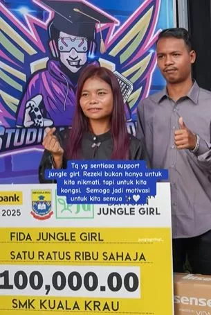 “Rezeki Bukan Hanya Untuk Dinikmati Tapi Untuk Kita Kongsi” Jungle Girl Sumbang RM100,000 & Taja Pelajar Pendidikan Khas Ke Abu Dhabi
