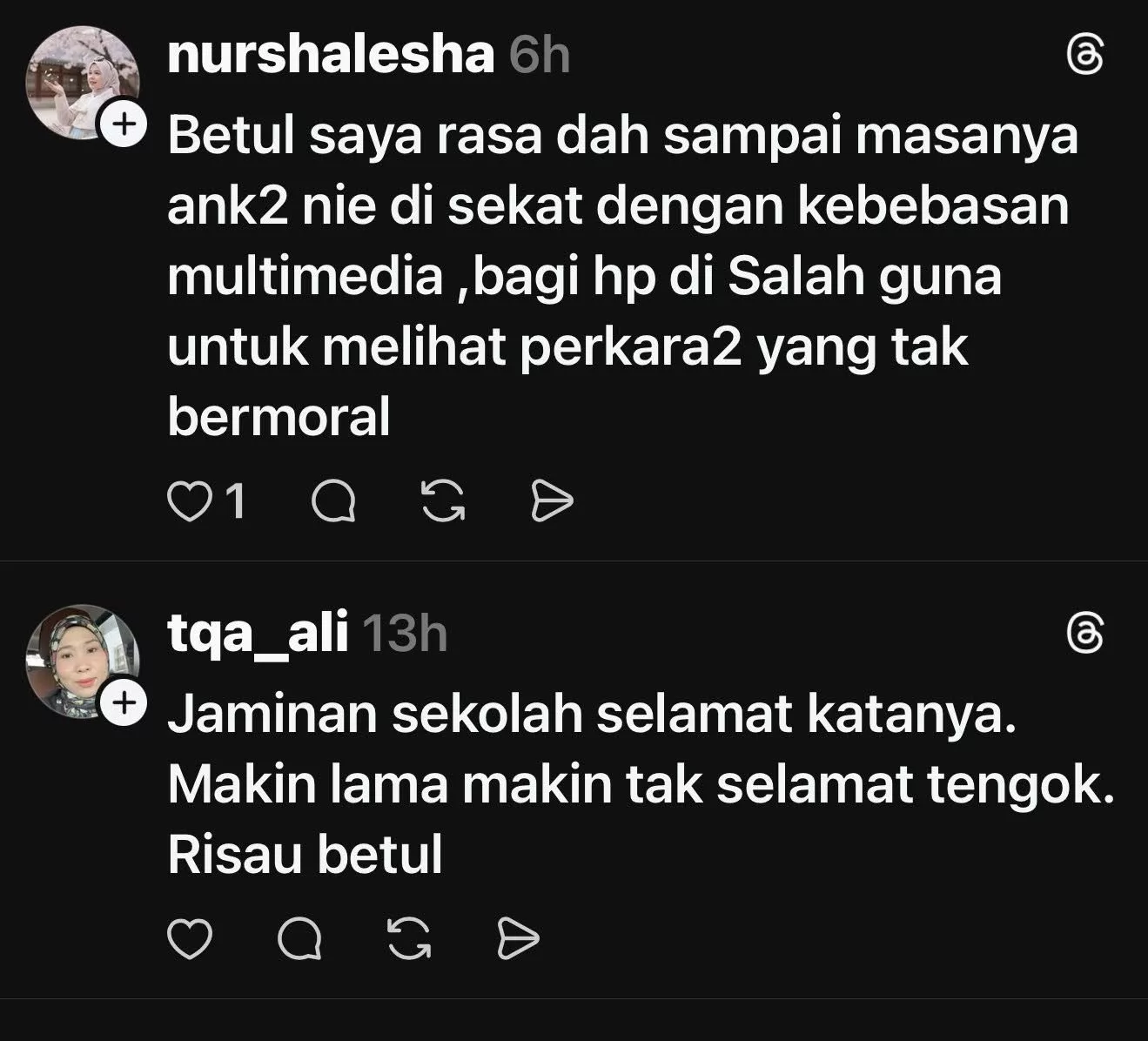 Anzalna Bimbang Keselamatan Anak-Anak Di Sekolah “Sebagai Seorang Ibu Bermacam Nasihat, Doa Diamalkan. Selebihnya Kita Serahkan Kepada Allah”