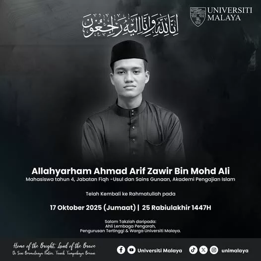 “Ummi & Abah Tak Dapat Hadir, Tapi Reda…” — Pilu Pengkebumian Pelajar UM Yang Meninggal Dunia Ketika Ibu Bapa Di Tanah Suci