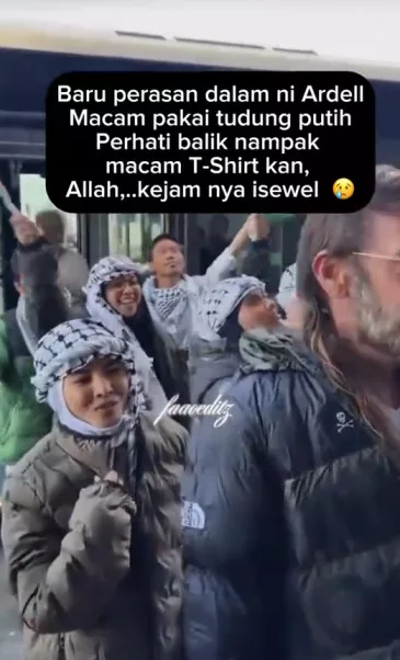 Ardell Aryana Antara Aktivis Yang Direntap Hijab, Kemeja-T Jadi Pengganti Penutup Kepala