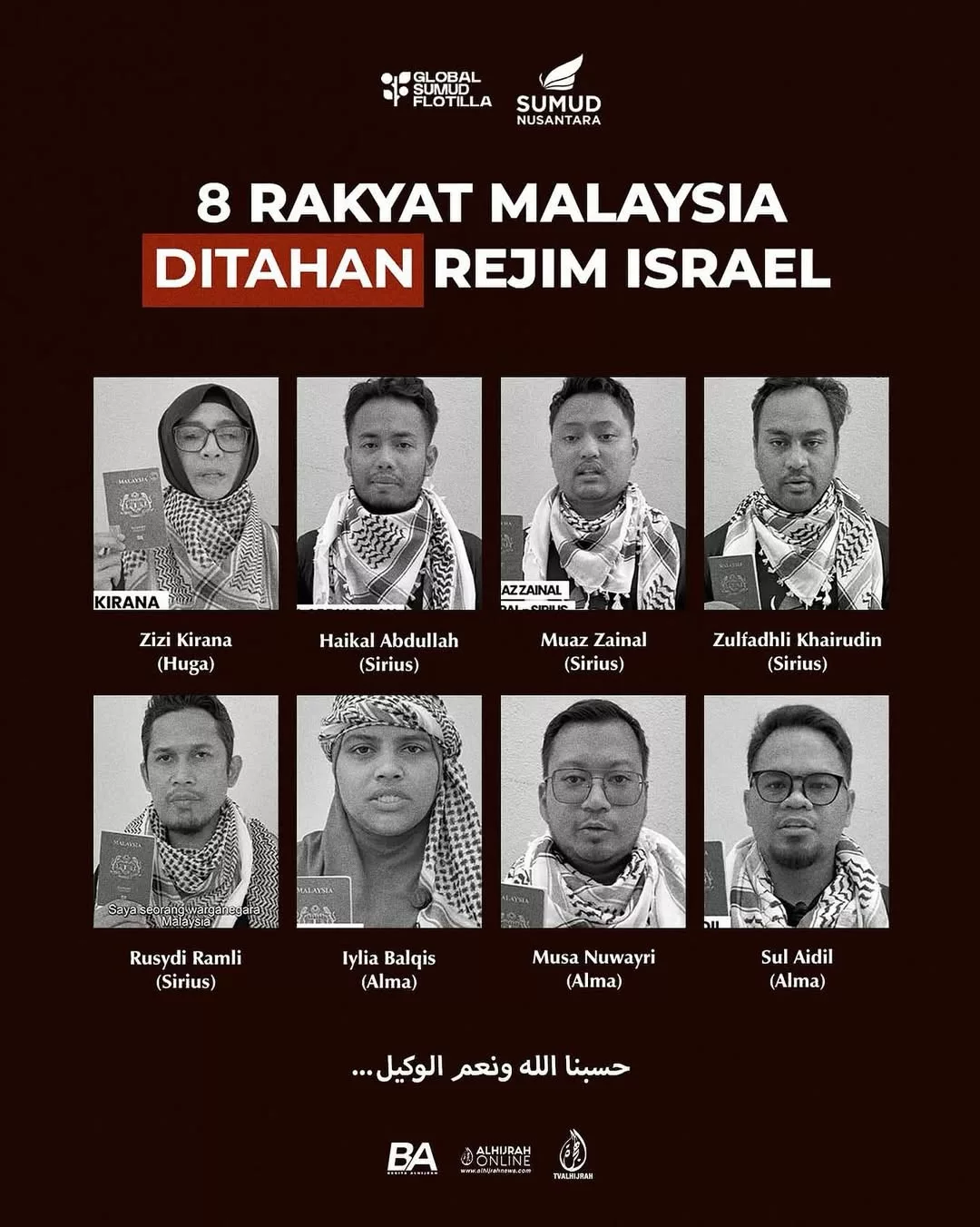 Zizi Kirana  Ditahan Tentera Zionis, Aktivis Terkenal Greta Thunberg Juga Ditangkap Dalam Misi Global Sumud Flotilla