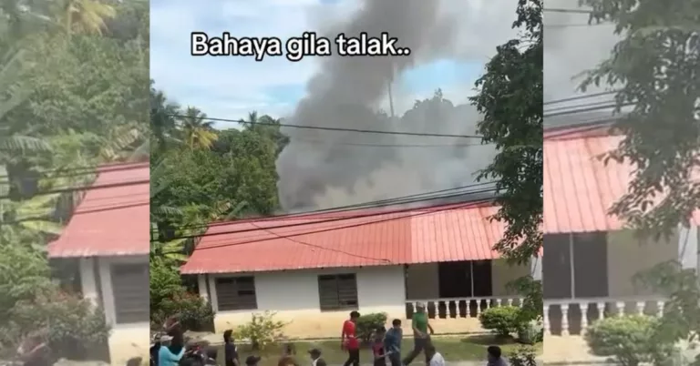 Gagal Pujuk, Lelaki Gila Talak Bakar Rumah Mentua Lepas Geram