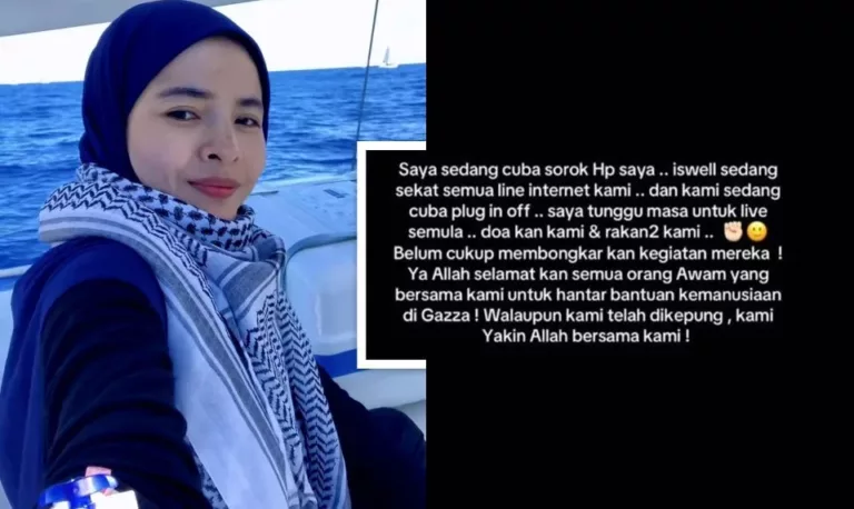 ‘See You in Jail’. Amaran Ngeri Sebelum Kapal Flotilla Ditawan. Ardell Aryana Berbisik Dari Zon Merah
