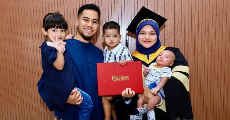 Ibu Muda Dalam Pantang, Nekad Hadir Konvokesyen, Naik Pentas, Rai Kejayaan Bersama Keluarga