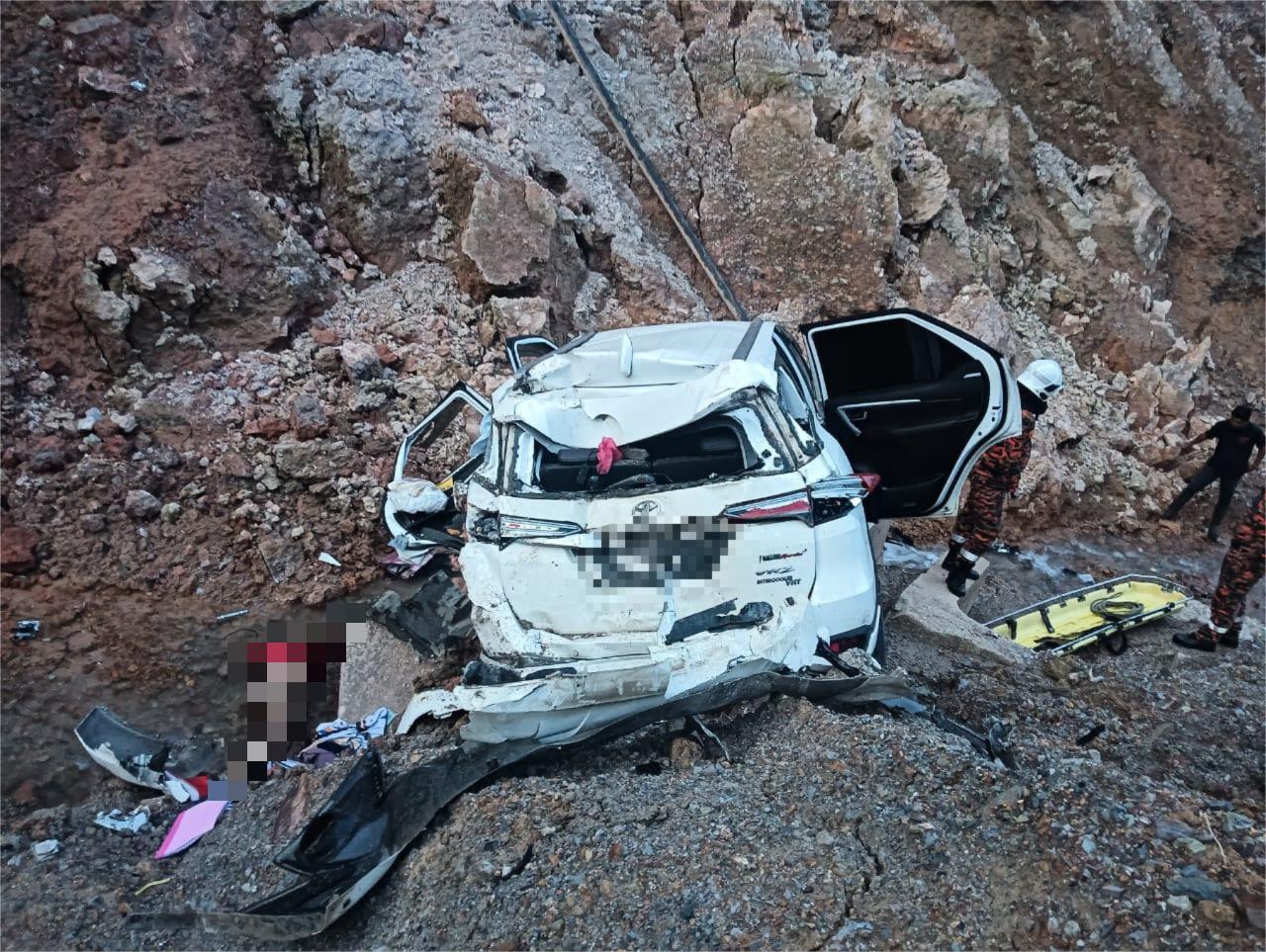 Bakal Pengantin Maut, Nahas SUV Terjunam Dalam Gaung