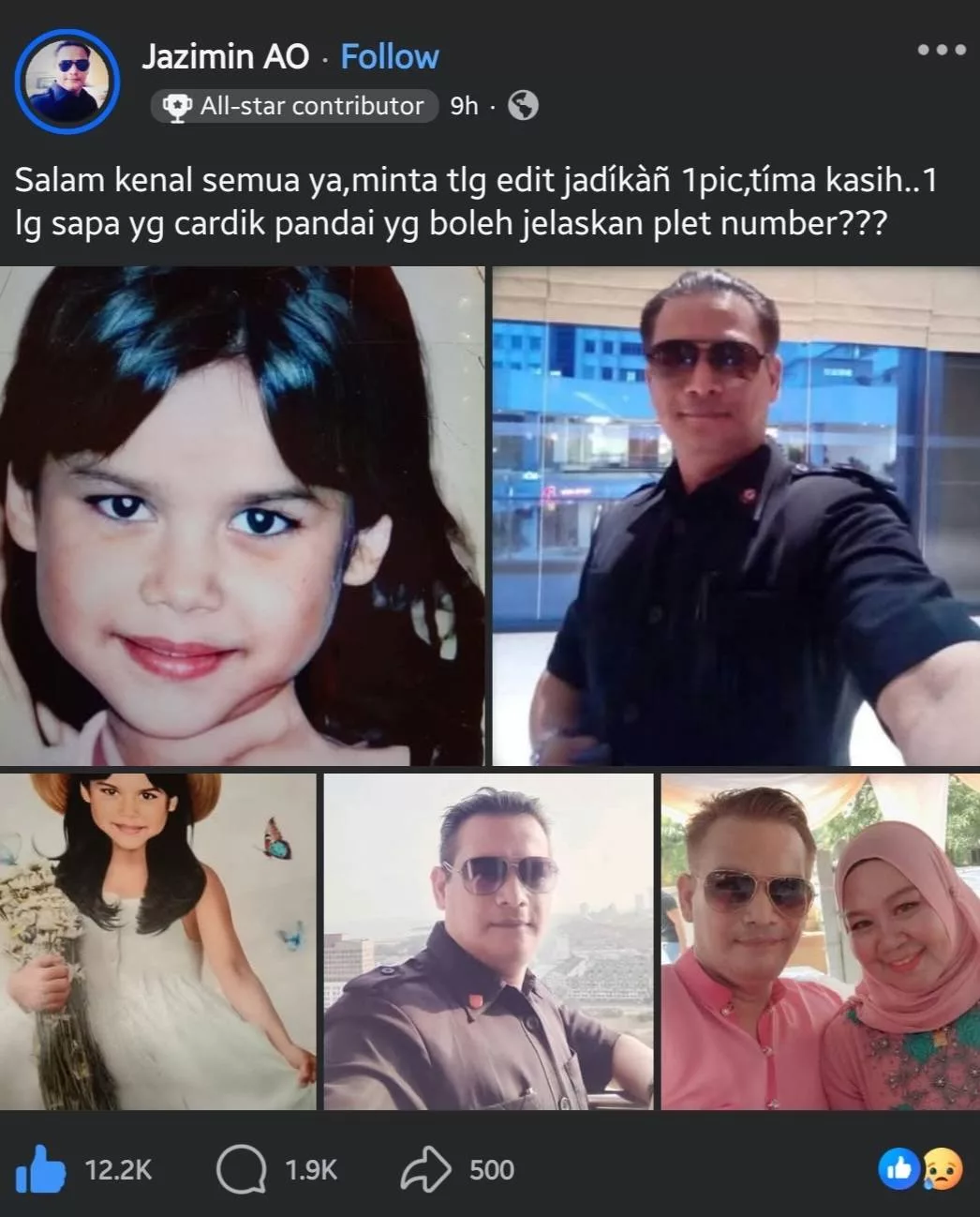 Bapa Nurin Jazlin Minta Sunting Gambar Bersama Arwah Anak Undang Sebak