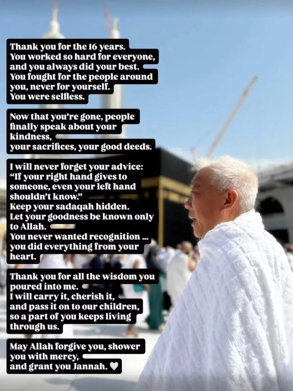 Pesanan Arwah Suami Jadi Pegangan “Jika Tangan Kanan Memberi Kepada Seseorang, Tangan Kiri Tidak Patut Tahu. Simpan, Sembunyikan” Zizie Izette