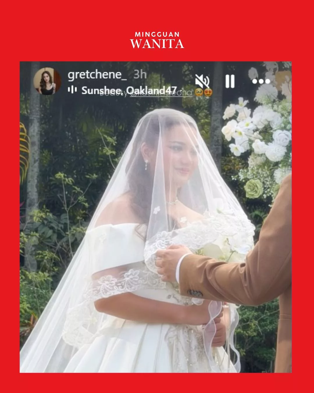 Leona Kongsi Gambar Berbusana Pengantin! Laman Sosial Dibanjiri Ucapan Tahniah