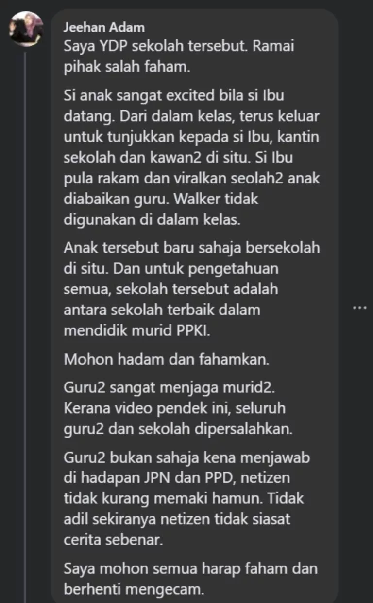 Biar Berlutut Ke Kantin? Sekolah Nafi Abaikan Murid OKU, Ini Penjelasan Sebenar 5 Biar Berlutut Ke Kantin? Sekolah Nafi Abaikan Murid OKU, Ini Penjelasan Sebenar