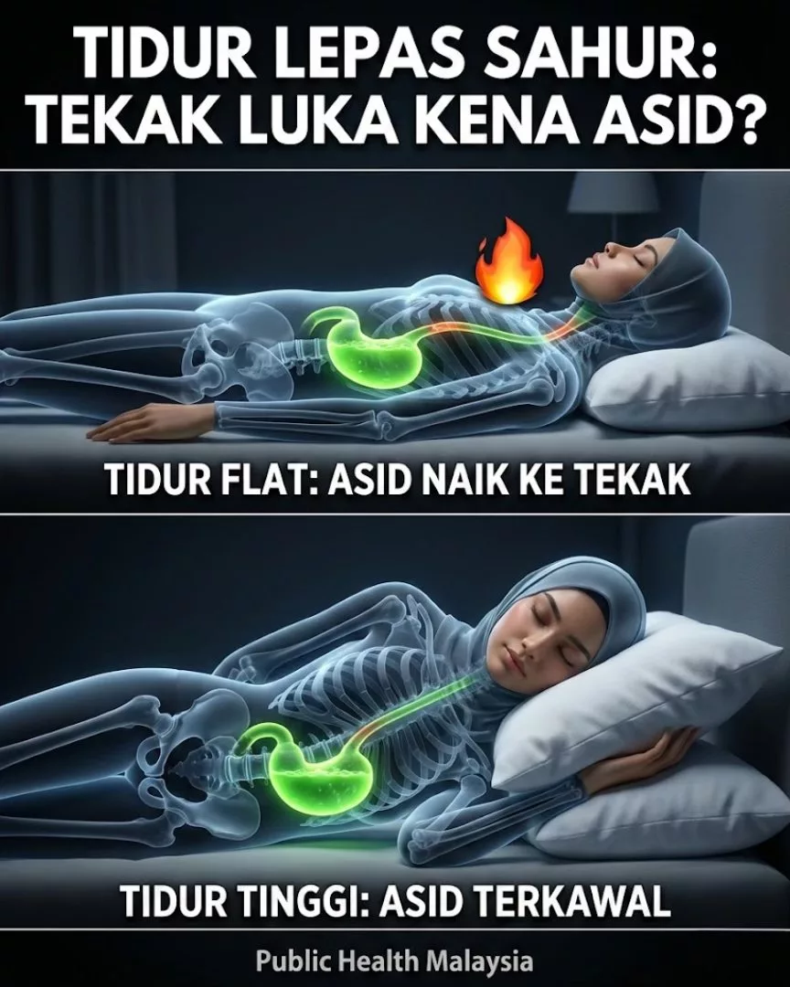 Selepas Sahur Bantai Tidur Balik, Jangan Pelik Kalau Tetiba Pedih Ulu Hati & Mulut Berbau 7 Selepas Sahur Bantai Tidur Balik, Jangan Pelik Kalau Tetiba Pedih Ulu Hati & Mulut Berbau