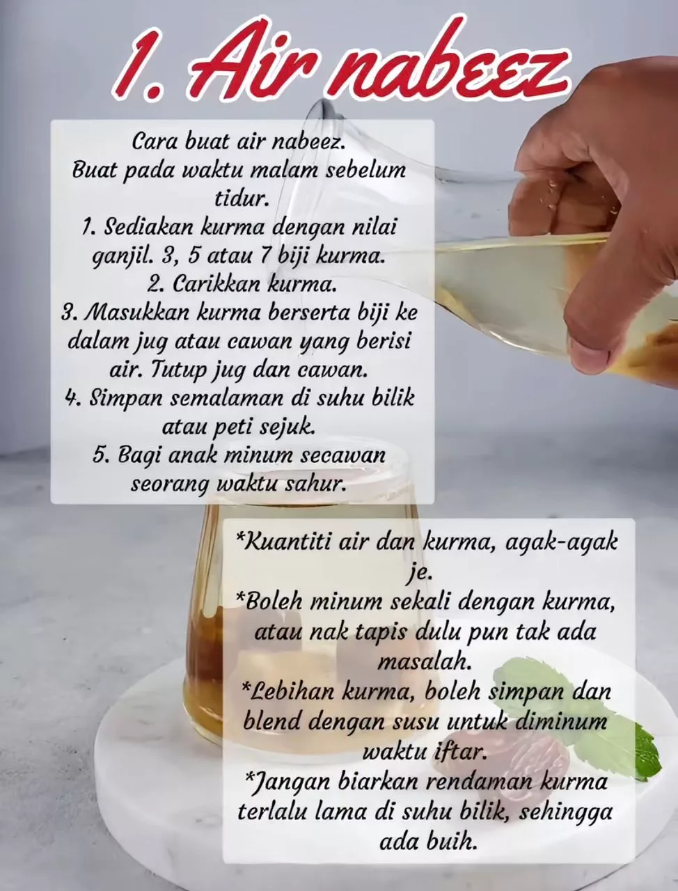 Tak Makan Nasi Waktu Sahur, Boleh Pilih Menu Kenyang Lama Ini