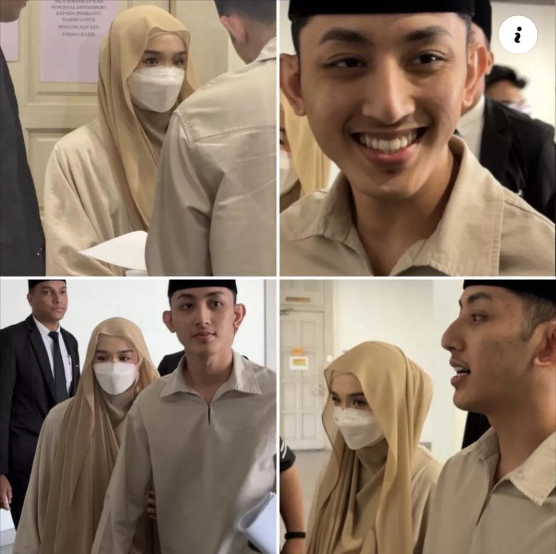 Reaksi Aslam Selepas Keluar Mahkamah, Marissa Dania Masih Sebumbung Dengan Suami