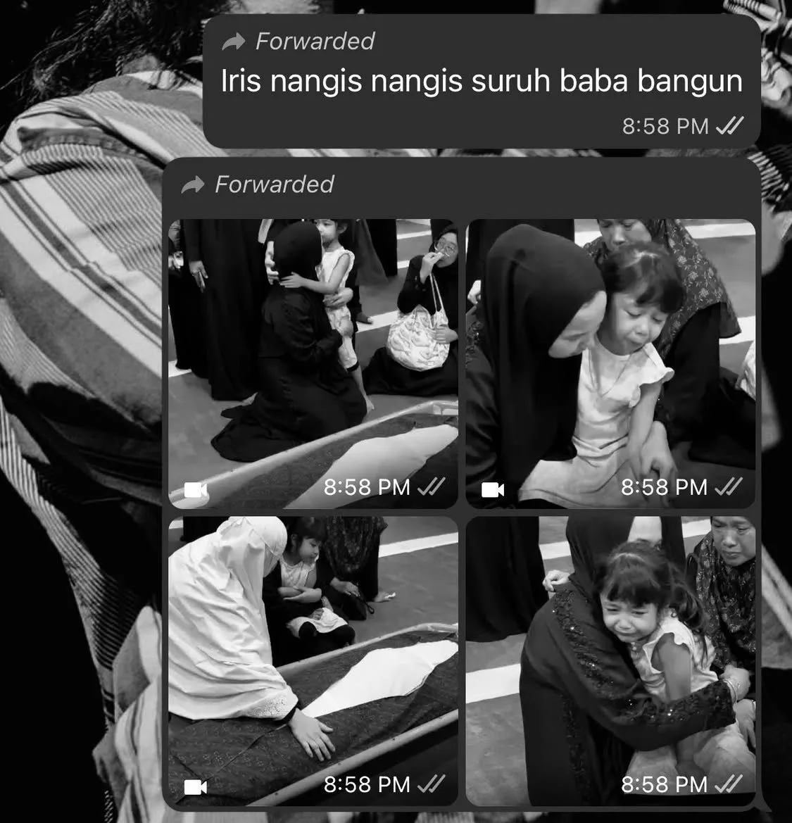 Sekelip Mata Kehilangan Suami, Isteri Luah Rasa Sebak Selepas Imamnya Dilanggar Lori