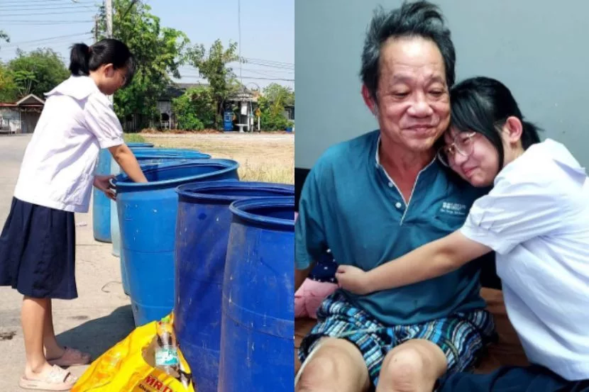 Remaja Perempuan Kutip Bahan Kitar Semula Untuk Sara Keluarga, Ayah Sakit Dan Ibu Tukang Sapu