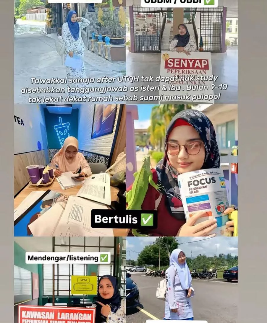 Ibu Anak Tiga Ambil SPM Waktu Umur 24 Tahun, Tetap Semangat Walau Kena Bahagikan Masa