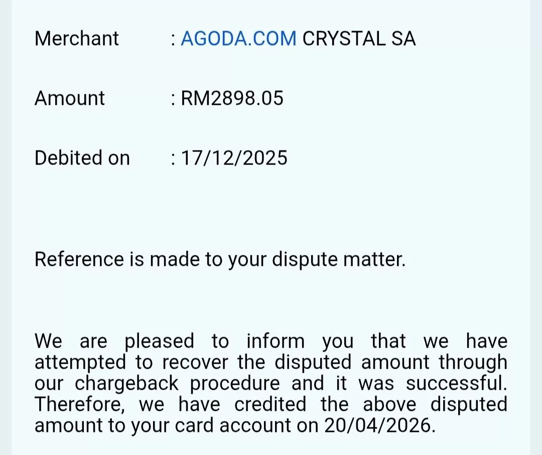 Kena Scam Hampir RM3000 Hotel Tak Wujud Di Agoda, Lelaki Tolak Baucer Ditawarkan & Ajar Cara Buat Tuntutan Penuh