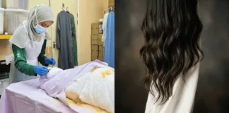 rambut jenazah wanita