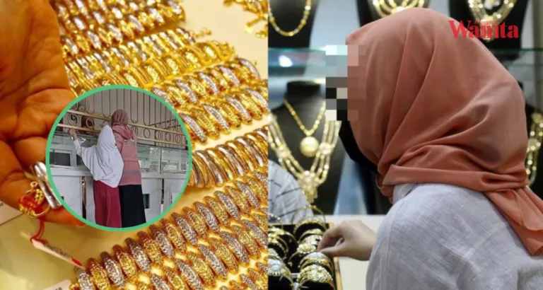 Ibu Guna Duit Raya Anak Beli Barang Kemas, Budak Mengamuk Di Kedai Emas