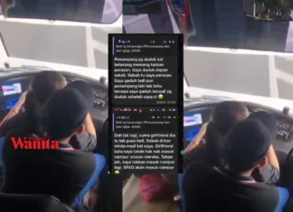 Pemandu Bas Ekspres Riba Teman Wanita Sambil Memandu, “Kekasih Siap Bergaduh Dengan Penumpang Tak Puas Hati Kena Tegur…