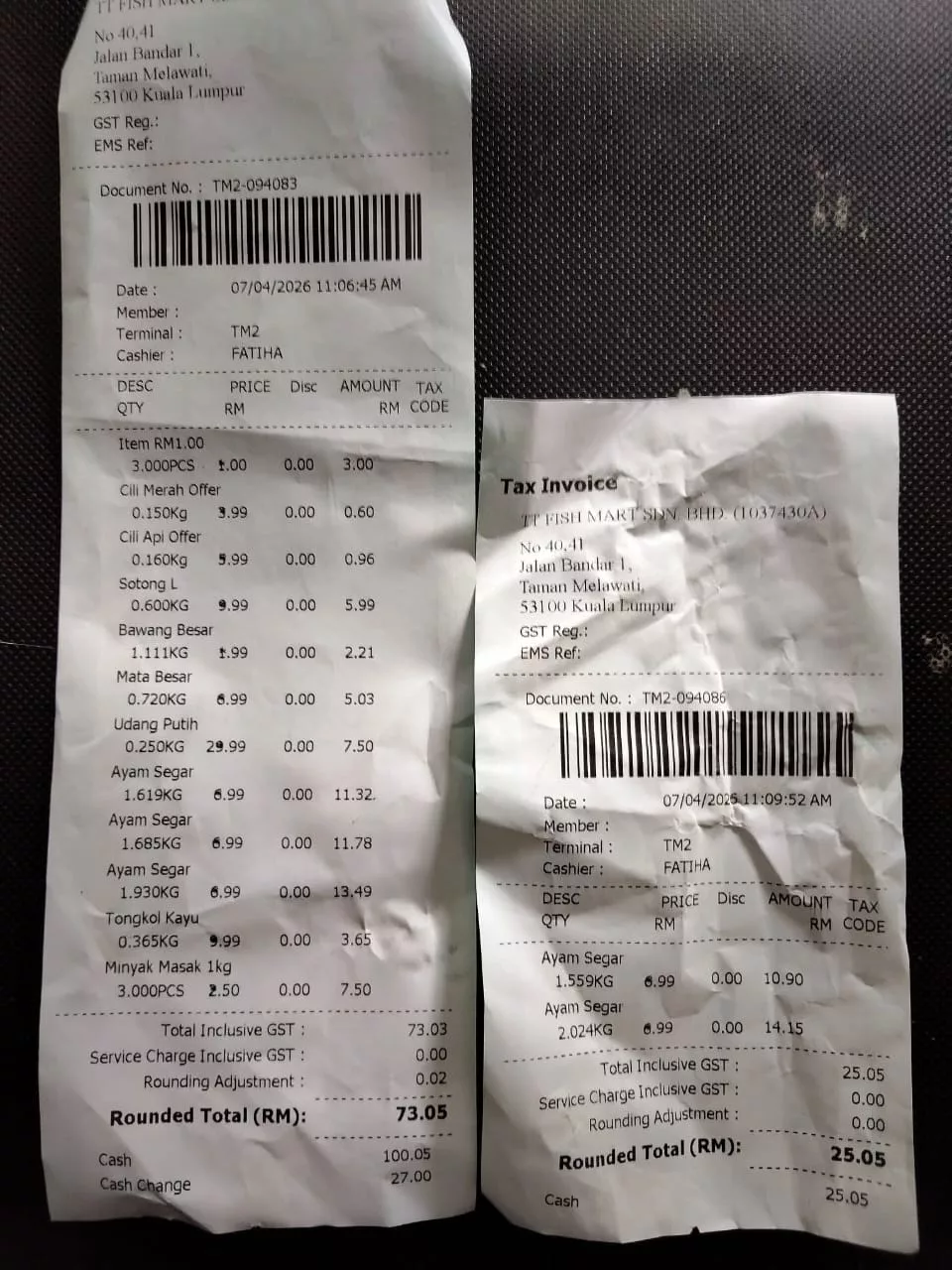 Belanja Dapur RM100 Seminggu, Suri Rumah Kongsi Dapat Beli 5 Ekor Ayam, Udang, Sotong, Ikan Termasuk Sayuran & Bawang