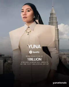 Yuna Cipta Sejarah, Jadi Artis Malaysia Pertama Raih 1 Billion Streams Di Spotify